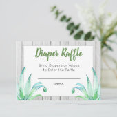 恐竜素朴おむつラッフルカード エンクロージャーカード (スタンド正面)