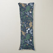 恐竜素朴の森の先史時代の子供 ボディピロー (正面縦)