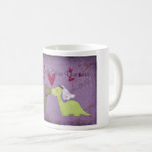 恐竜結婚のマグカップ（美しい他の恐竜） コーヒーマグカップ (正面右)