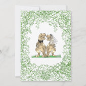 恐竜結婚の セーブザデート (裏面)