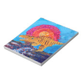 恐竜絵画の ノートパッド (回転)