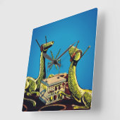 恐竜聞の無線通信 – 時計 (傾斜)