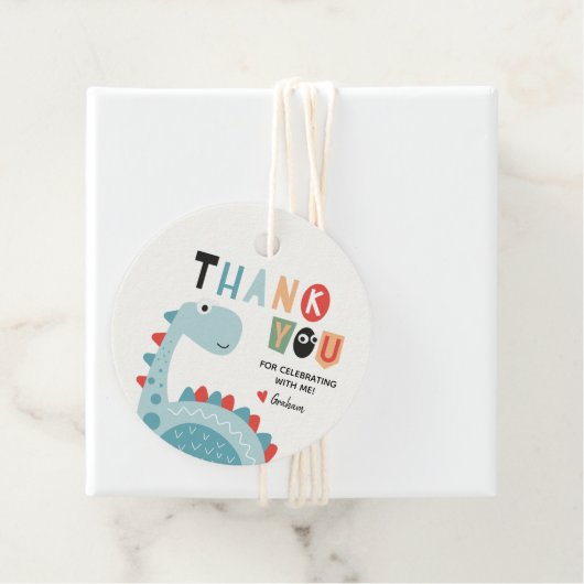 恐竜誕生日ありがとう フェイバータグ (インサイチュ)