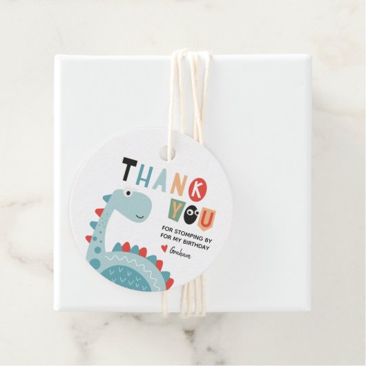 恐竜誕生日ありがとう フェイバータグ (インサイチュ)