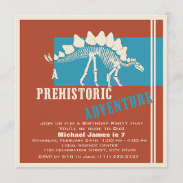 恐竜誕生日アドベンチャーパーティー 招待状