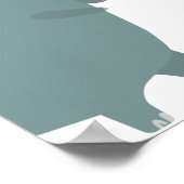 恐竜誕生日ウェルカムサイン ポスター (角)