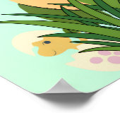 恐竜誕生日ウェルカムポスター – かわいいディノパーティー ポスター (角)