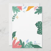 恐竜誕生日ガーデンパーティー 招待状 (裏面)