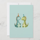 恐竜誕生日キッズパーティー 招待状 (裏面)