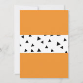 恐竜誕生日キッズ招待状ネオングリーン 招待状 (裏面)