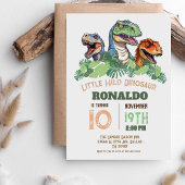 恐竜誕生日ディノパーティー恐竜10th 招待状