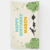 恐竜誕生日バナーディノパーティー 横断幕 (縦)