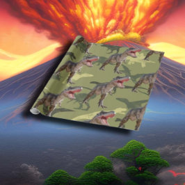 恐竜誕生日パターンジュラシック世界 ラッピングペーパー