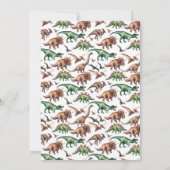 恐竜誕生日パティ招待状ボーイサファリディノ 招待状 (裏面)