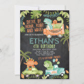 恐竜誕生日パレード 招待状 (正面)