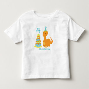 恐竜誕生日パーソナライズされたシャツ – Dino Bday トドラーTシャツ