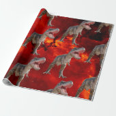 恐竜誕生日ファイアジュラシックワールド ラッピングペーパー (アンロールド)