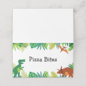 恐竜誕生日フードテント座席表 プレイスカード (外部開封)