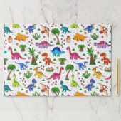 恐竜誕生日ベビーシャワー紙ランチョンマット ペーパーパッド (インサイチュ)