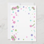 恐竜誕生日招待状パーティーのような恐竜 招待状 (裏面)