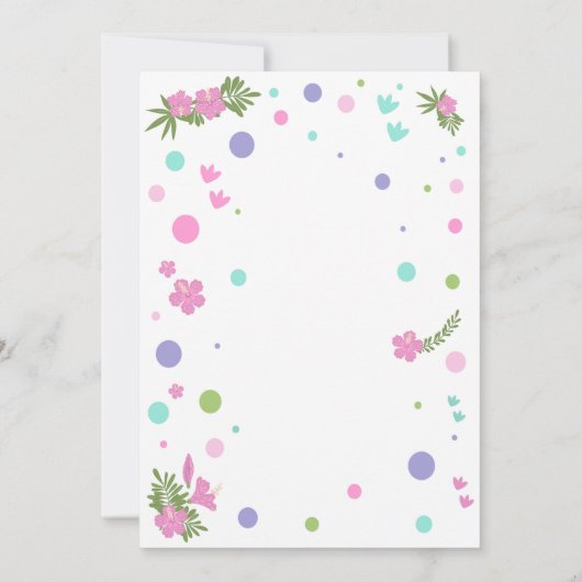 恐竜誕生日招待状パーティーのような恐竜 招待状 (裏面)