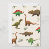 恐竜誕生日招待状パーティーボーイズディノス 招待状 (裏面)
