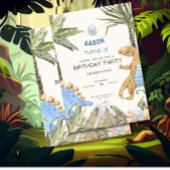 恐竜誕生日招待状子供の誕生日パーティー 招待状