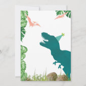 恐竜誕生日招待状2レックス招待状 招待状 (裏面)