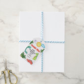 恐竜誕生日招待状 ギフトタグ (より糸付き)