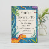 恐竜誕生日招待状 セーブザデート (スタンド正面)