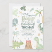 恐竜誕生日招待状 招待状 (正面)