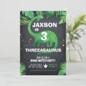 恐竜誕生日招待状 招待状 (スタンド正面)