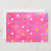 恐竜誕生日招待状 招待状 (裏面)