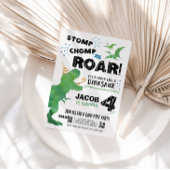 恐竜誕生日招待状 招待状