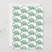 恐竜誕生日招待状 招待状 (裏面)