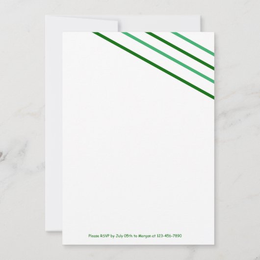 恐竜誕生日招待状 招待状 (裏面)