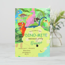 恐竜誕生日招待状 招待状