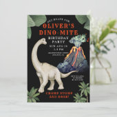 恐竜誕生日招待状 招待状 (スタンド正面)