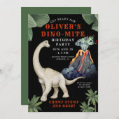 恐竜誕生日招待状 招待状 (正面/裏面)