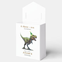 恐竜誕生日招待状、3つのレックス誕生日