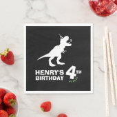 恐竜誕生日紙ナプキンス スタンダードランチョンナプキン (インサイチュ)