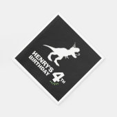 恐竜誕生日紙ナプキンス スタンダードランチョンナプキン (角)