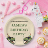 恐竜誕生日紙プレートキッズパーティー ペーパープレート (パーティー)