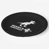 恐竜誕生日紙プレート ペーパープレート (アングル)