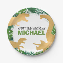 恐竜誕生日金ゴールドディーノトレックスボーイキッズ