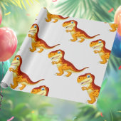 恐竜誕生日金ゴールド包装紙 ラッピングペーパー