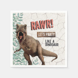 恐竜誕生日 スタンダードカクテルナプキン