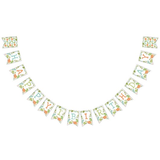 恐竜誕生日 バンティングフラッグ (全)