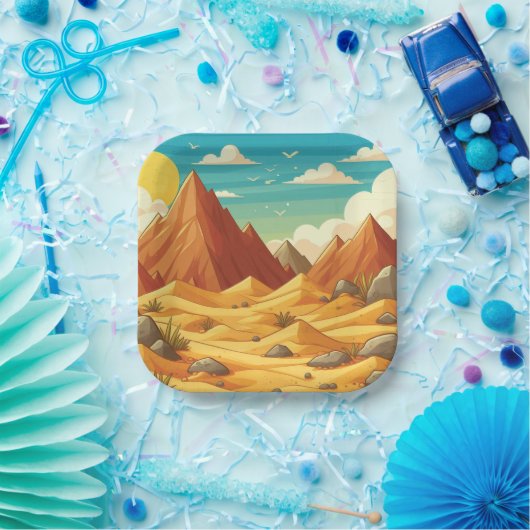 恐竜誕生日 ペーパープレート (パーティー)