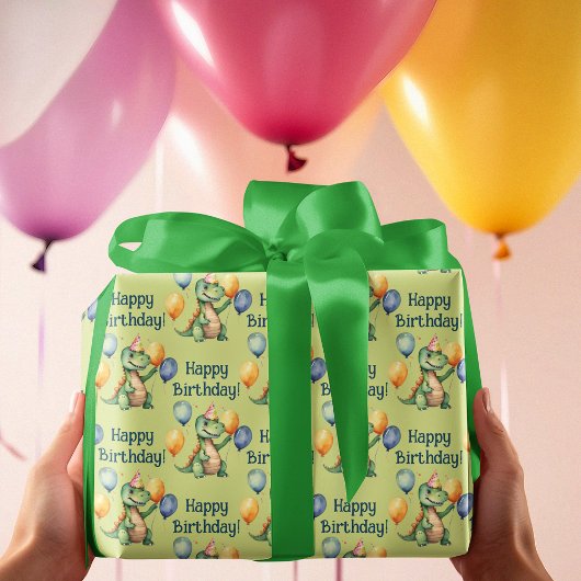 恐竜誕生日 ラッピングペーパー